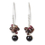 Multi-gemstone cluster earrings, 'Casual Enchantment' - Thai Multi-Gemstone Silver Artisan Crafted Cluster Earrings