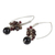 Multi-gemstone cluster earrings, 'Casual Enchantment' - Thai Multi-Gemstone Silver Artisan Crafted Cluster Earrings