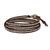 Silver wrap bracelet, 'Hill Tribe Boheme' - Thai Hill Tribe Silver Beads on Leather Wrap Bracelet (image 2c) thumbail