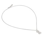 Sterling silver pendant necklace, 'Shadow Cat' - Thailand Artisan Crafted Silver Cat Necklace