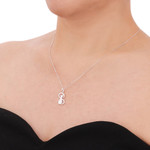 Sterling silver pendant necklace, 'Shadow Cat' - Thailand Artisan Crafted Silver Cat Necklace