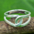 Sterling silver band ring, 'Eternity Knot' - Modern Thai Artisan Crafted Brushed Silver Ring thumbail