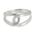 Sterling silver band ring, 'Eternity Knot' - Modern Thai Artisan Crafted Brushed Silver Ring (image 2c) thumbail