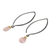 Chalcedony dangle earrings, 'Sublime Pink Sparkle' - Gold Vermeil Accent Pink Chalcedony Earrings with Silver (image 2b) thumbail