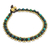 Serpentine anklet, 'Tinkling Bells' - Hand Crocheted Serpentine Anklet with Brass Beads and Bells thumbail