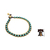 Calcite anklet, 'Tinkling Bells' - Hand Crocheted Anklet with Calcite and Brass Beads and Bells (image 2j) thumbail