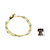 Calcite anklet, 'Golden Bell' - Thailand Blue Calcite Double Strand Brass Bead Anklet (image 2i) thumbail