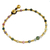 Agate anklet, 'Cheerful Walk' - Colorful Agate and Brass Handcrafted Anklet thumbail