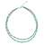 Calcite and turquoise beaded necklace, 'Exotic Blue Allure' - Thai Handcrafted Beaded Necklace with Silver Clasp (image 2a) thumbail