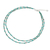 Calcite and turquoise beaded necklace, 'Exotic Blue Allure' - Thai Handcrafted Beaded Necklace with Silver Clasp (image 2c) thumbail