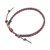 Leather braided bracelet, 'Cinnamon Braid' - Cinnamon Brown Leather Braided Bracelet from Thailand (image 2c) thumbail