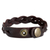 Men's braided leather bracelet, 'Cordovan Rope' - Artisan Crafted Braided Leather Wristband Bracelet for Men (image 2b) thumbail