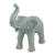 Celadon ceramic statuette, 'Happy Lucky Elephant' - Light Blue Elephant Celadon Ceramic Statuette (image 2a) thumbail