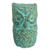 Recycled paper statuette, 'Observant Owl' - Recycled Paper Owl Statuette Handcrafted in Thailand