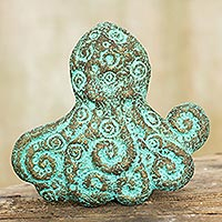 Octopus Recycled Paper Wall Sculpture from Thailand,'Octopus Power'