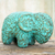 Recycled paper figurine, 'Sleepy Elephant' - Eco-Friendly Recycled Paper Thai Elephant Sculpture