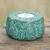 Recycled paper candleholder, 'Lotus Throne' - Artisan Crafted Recycled Paper Tealight Candleholder