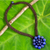 Lapis lazuli flower pendant necklace, 'Made to Bloom' - Hand Crocheted Necklace with Lapis Lazuli Pendant (image 2) thumbail