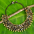 Halskette mit Perlen aus Jaspis - Handgefertigte Perlenkette aus Jaspis und Messing mit Glöckchen