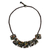 Jaspis-Perlenkette - Mehrfarbige Halskette mit Anhänger aus Jaspisperlen