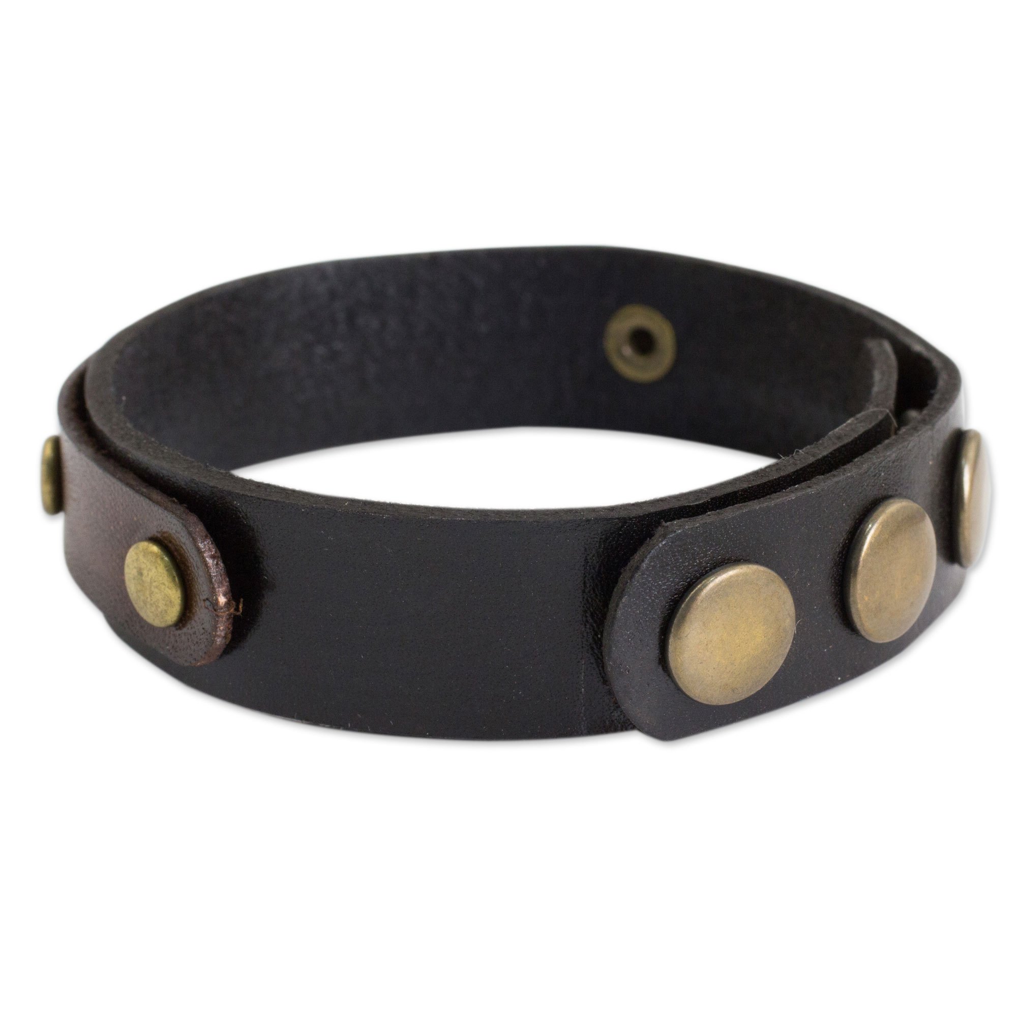 Man BROWN T Timeless Bracelet In Leather XEMB1990100RLXMS410 - Foto 7