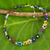 Multi-gemstone flower necklace, 'Rainbow Blooms' - Colorful Multi Gemstone Flower Necklace from Thailand thumbail