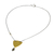 Gold plated labradorite pendant necklace, 'Ancient Ways' - Modern Design Women's Pendant Necklace with Labradorite (image 2b) thumbail