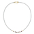 Gold vermeil garnet beaded necklace, 'Dreams Come True' - Vermeil Garnet and Silver Necklace Handcrafted in Thailand