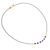 Gold vermeil amethyst beaded necklace, 'Dreams Come True' - Vermeil Amethyst and Silver Necklace Handcrafted in Thailand