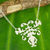 Sterling silver pendant necklace, 'Delicate Grace' - Brushed Sterling Silver Pendant Necklace from Thai Artisan thumbail