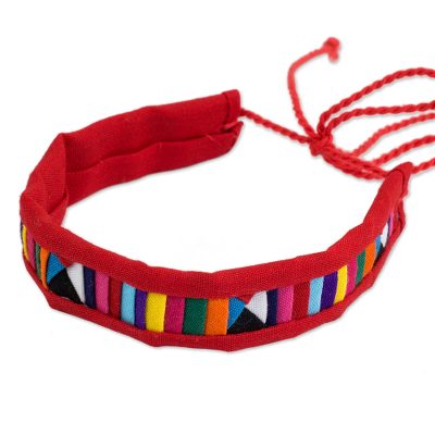 Polyester and Cotton Blend Multicolored Unisex Bracelet