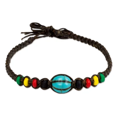 Artisan Crafted Beaded Bracelet with Calcite and Beads