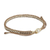 Silver accent braided bracelet, 'Tan Ivory Progression' - Macrame Bracelet in Tan and Ivory with Hill Tribe Silver (image 2b) thumbail
