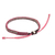 Silver accent braided bracelet, 'Pink Maroon Progression' - Pink and Maroon Wristband Bracelet with Silver Beads (image 2b) thumbail
