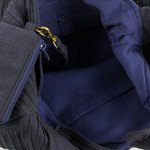 Cotton hobo bag with coin purse, 'Surreal Blue' - Navy Blue Cotton Hobo Bag with Coin Purse and Multi Pockets