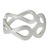 Sterling silver ring, 'Infinity Embrace' - Handcrafted Women's Brushed Silver 925 Infinity Symbol Ring thumbail