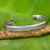 Sterling silver cuff bracelet, 'Gentle Sea Grass' - Free Trade Cuff Bracelet Sterling Silver from Thailand