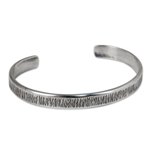 Sterling silver cuff bracelet, 'Gentle Sea Grass' - Free Trade Cuff Bracelet Sterling Silver from Thailand