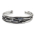 Sterling silver cuff bracelet, 'Narrow River' - Hand Crafted Sterling Silver Cuff Bracelet from Thailand (image 2a) thumbail