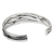 Sterling silver cuff bracelet, 'Narrow River' - Hand Crafted Sterling Silver Cuff Bracelet from Thailand (image 2b) thumbail