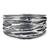 Sterling silver cuff bracelet, 'Wide River' - Textured Sterling Silver Cuff Bracelet Crafted by Hand (image 2a) thumbail