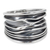 Sterling silver band ring, 'The River' - Wide Band Ring in Sterling Silver Hand Crafted in Thailand (image 2a) thumbail