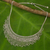 Sterling silver waterfall necklace, 'Ruffled Jasmine' - Thai Handcrafted Sterling Silver Waterfall Necklace