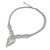 Anhänger-Halskette aus Sterlingsilber, 'Macrame Waterfall' - Thailändische handgefertigte Sterlingsilber-Anhänger-Halskette