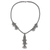Sterling silver Y necklace, 'Regal Cascade' - Ornate Sterling Silver 925 Ball Chain Y Necklace (image 2a) thumbail