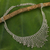 collar de plata esterlina - Collar de cadena de bolas de plata esterlina de Tailandia