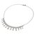 Cultured pearl collar necklace, 'Magnificent Lace' - Collar Style Necklace with Cultured Pearls and Silver (image 2b) thumbail