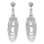 Sterling silver chandelier earrings, 'Ethereal Chandelier' - Unique Sterling Silver Earrings Crafted from Ball Chain