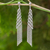 Sterling silver waterfall earrings, 'Chiang Mai Fringe' - Waterfall Style Earrings Crafted from Silver Ball Chain thumbail