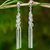 Sterling silver waterfall earrings, 'Helix Fringe' - Fair Trade Sterling Silver Ball Chain Waterfall Earrings thumbail